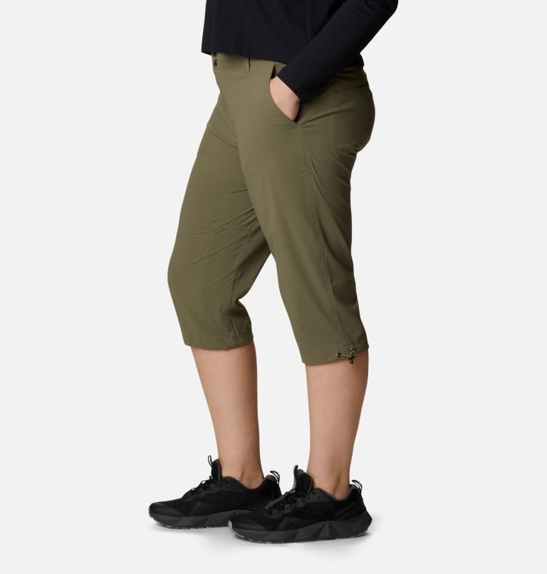 Women's Columbia Saturday Trail II Knee Pants Olive | Plus Size CA-H140A